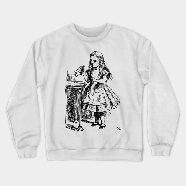 Alice in Wonderland | Drink Me | Vintage Alice | Crewneck Sweatshirt by Eclectic At Heart